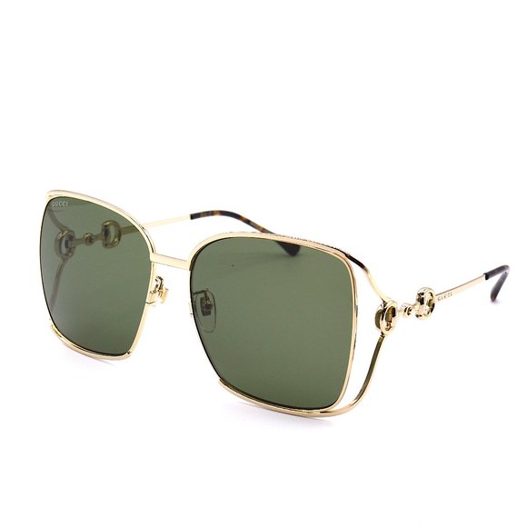 Gucci Accessories - NEW GUCCI GG1020S 003 GOLD GREEN GRADIENT AUTHENTIC SUNGLASSES